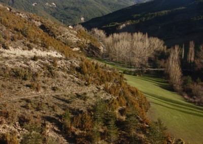 Sendero que nos lleva hasta la pista del agua